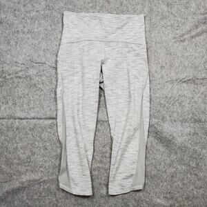 Lululemon Leggings Womens 6 Train Times Crop 17" Wee Are From Space Ice Alpine